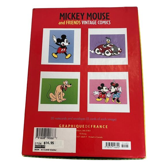 GraphiqueDeFrance Mickey Mouse and Friends Vintage Comics Notecards & Envelopes - Picture 7 of 7